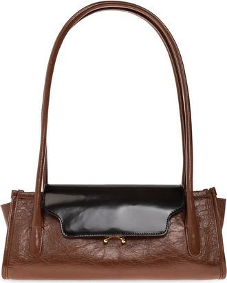 Marni Trunkette Schoudertas - Dames - Schoudertassen - Bruin - ONE Size - Leer - Tassen