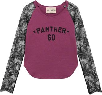 Valentino Garavani T-shirt - Dames - Longsleeves - Paars - XS - Tops
