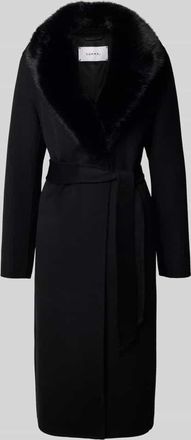 Comma Mantel mit Tailleng&uuml;rtel in Black, Gr&ouml;&szlig;e XL