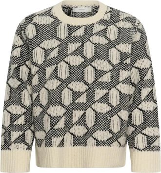 Inwear Tulaiw Pullover - Dames - Ronde hals truien - Veelkleurig - S - Katoen - Truien & Vesten