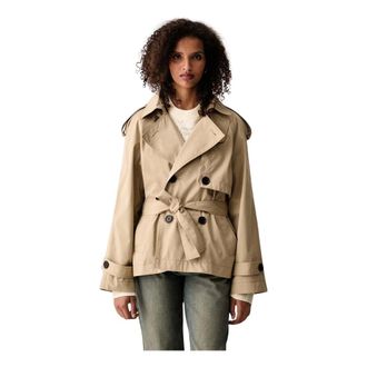 Zadig&Voltaire Kivana Jas - Dames - Mantels - Beige - Maat: M Katoen