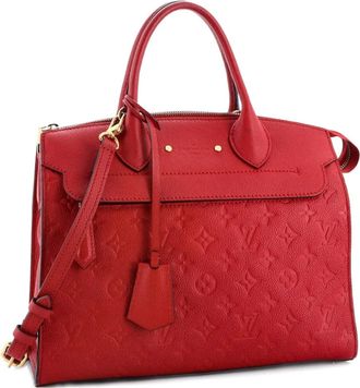 Louis Vuitton Pont Neuf Handbag Monogram Empreinte Leather MM satchel - Rood