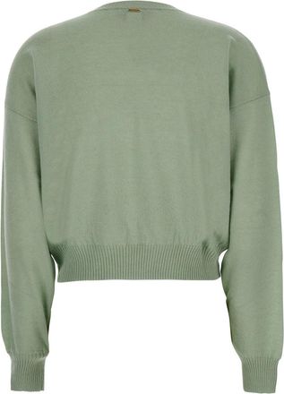 Twinset Womens Sweater Green Cashmere And Silk Tops Top