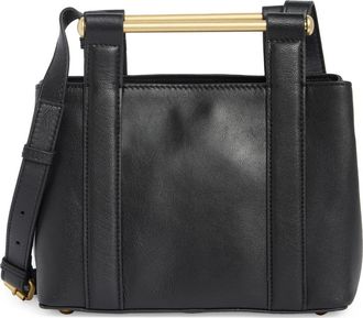 Vince Camuto Jayda Leather Top Handle Bag in Black at Nordstrom Rack