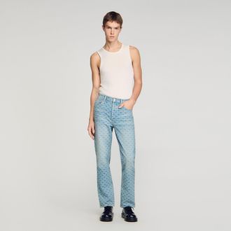 Sandro Regular-fit Square Cross jeans