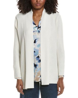 Anne Klein Ribbed Front Cardigan