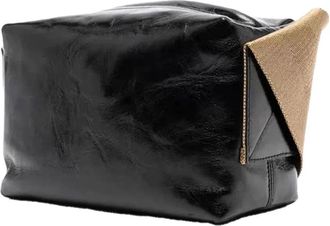 Uma Wang Calfskin Leather Shoulder Bag - Black