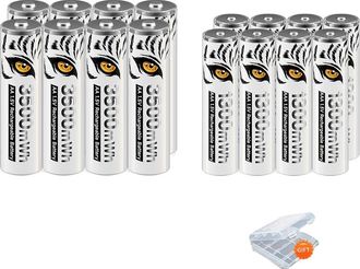 OEM Pilas Recargables, Cargador Usb, Alta Capacidad, 8aa 8aaa