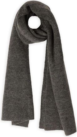 Selected Grijze Gebreide Sjaal - Dames - Wintersjaals - Grijs - ONE Size - Accessoires
