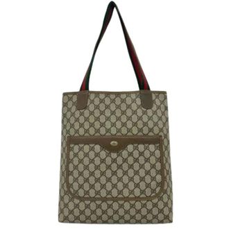 Gucci Pre-owned Tote Bags, female, Brown, Size: ONE SIZE Pre-owned Vintage Tote Bag