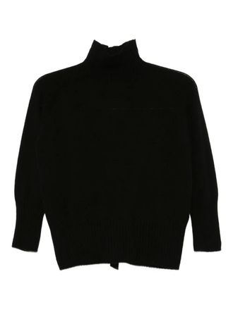 Simone Rocha cashmere high-neck top - women - Cashmere - S - Black