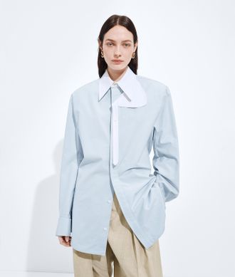 Bottega Veneta Cotton Oxford Belted Shirt - Bottega Veneta