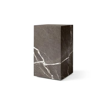 Audo Plinth Tall Beistelltisch, grau / braun