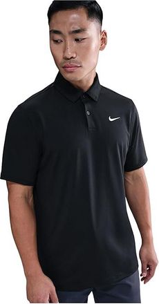 Nike Dri-FIT Good Polo Short Sleeve Solid Mens Clothing Black/White : 2XL, Elastane/Polyester