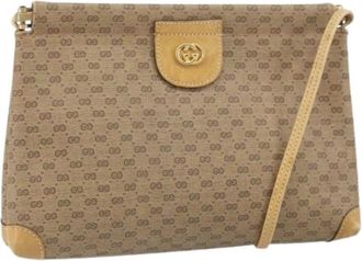Gucci Pre-owned Cross Body Bags, female, Beige, Size: ONE SIZE Pre-owned Cross Body Bag