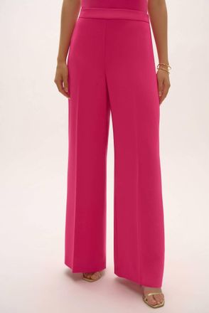 Joseph Ribkoff Pull On Wide Leg Pant In Geranium