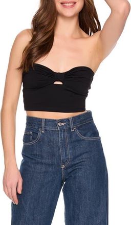 Susana Monaco Cinched Cutout Tube Top in Black at Nordstrom, Size X-Small