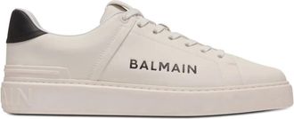 Balmain B-Court logo sneakers - White