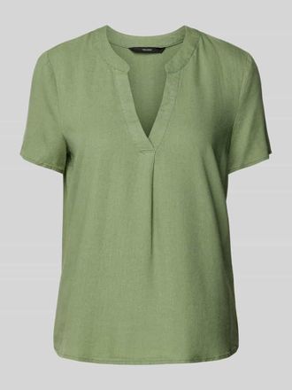Vero Moda Loose Fit Bluse aus Viskose-Leinen-Mix Modell MYMILO in Oliv, Größe S
