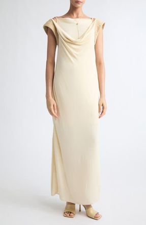 Bottega Veneta Crepe Viscose Jersey Dress in 1326 Prosecco at Nordstrom, Size 40
