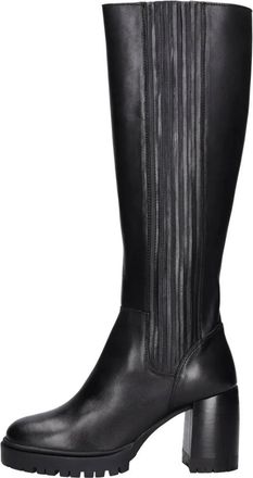 Emanuelle Vee Heeled Boots - Dames - Laarzen met Hak - Zwart - 37 EU - Leer - Schoenen
