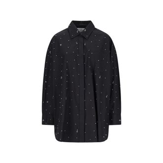 Giuseppe Di Morabito Shirts, female, Black, Size: XS Embellished Shirt