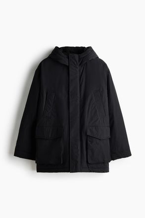 H&M Wasserabweisender wattierter Parka - Schwarz