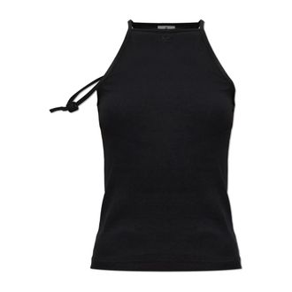 Courr&egrave;ges Sleeveless Tops, female, Black, Size: XS Sleeveless Top