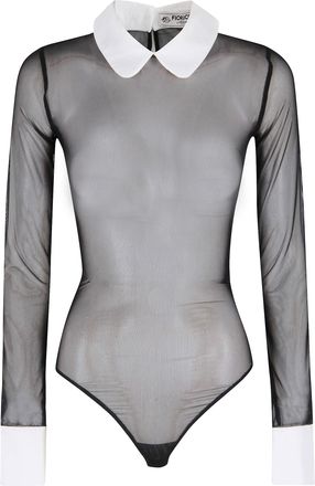 Fiorucci Tulle Collared Bodysuit