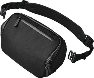 Alpaka Vertex Pouch Black X-Pac RX36 - All-in-One Sling Bag, EDC Pouch, and Desk Caddy - Fits an iPad Mini, Headphones, and More - Weatherproof Fabric