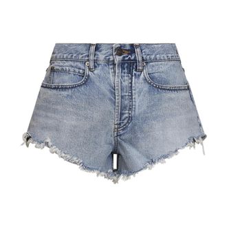 Balenciaga Korte Broeken, Dames, Blauw, W26, Katoen, Minishorts