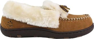 Tempur-Pedic Womens Laurin Suede Moccasin Slipper In Hashbrown