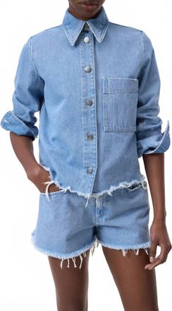 Closed Short Shirt Jacket In Light Blue
