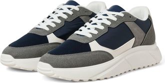 Jack & Jones Jack & Jones Aspire Runner Polyurethaan Heren Castlerock/Navy Blazer Sneakers