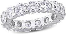 Delmar Round Cut Lab-Created Moissanite Eternity Band Ring in White at Nordstrom Rack, Size 9