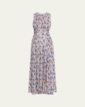 Ulla Johnson Lana Printed Sleeveless Maxi Dress