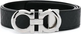 Ferragamo Embossed Gancini Belt