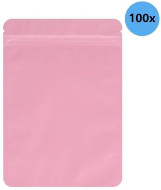 No Brand Paquete De 100 Bolsas Resellables - Ideales Para Peque&ntilde;os Negocios - Bolsas Planas De Doble Cara, A Prueba De Olores, Para Almacenar Alimentos - 10x18
