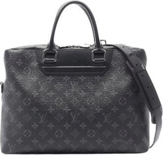 Louis Vuitton Pre-owned Handbags, male, Black, Size: ONE SIZE Pre-owned Monogram Eclipse Briefcase M44222