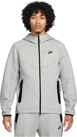 Nike Tech Full Zip Hoodie - Heren - Sportshirts - Grijs - XL - Fitness