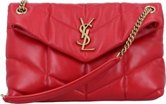 Saint Laurent Red Puffer Small Shoulder Bag