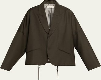 6397 Relaxed Wool Cardigan Blazer
