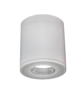 Trade Shop Trade Shop - Foco L&aacute;mpara De Techo Casquillo Gu10 Redondo Exterior Led Resistente Al Agua - Blanco