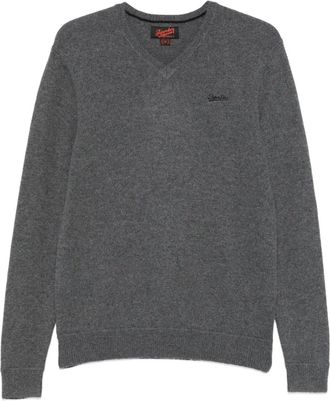 Superdry v-neck sweater - Grey