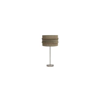 Fabrilamp Fabrilamp - Sobremesa Grande Kala 1xe27 Cuero/saco 63x30x30 Cm Con Flecos