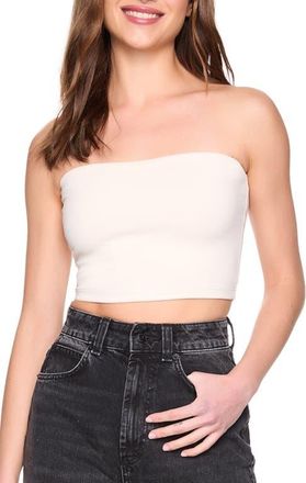 Susana Monaco Core Crop Tube Top in Blanched Almond at Nordstrom, Size Medium