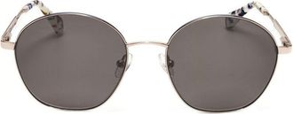 Christian Lacroix Ladies Gold Tone Round Sunglasses CLS3074-225-3