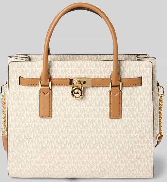 Satchel Bag mit Tragehenkel Modell HAMILTON in Ecru, Gr&ouml;&szlig;e 1