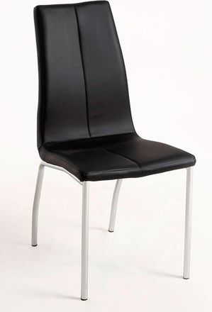 Regalos Miguel Sillas Comedor - Silla Humi Polipiel - Negro