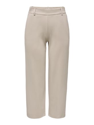 Only Culotte ONLY ONLPOPTRASH LIFE MW STRAIGHT CULOTTE PNT, Damen, Gr. XS, N-Gr, pure cashmere, Milano Rib, Obermaterial: 63% Viskose, 32% Nylon, 5% Elasth